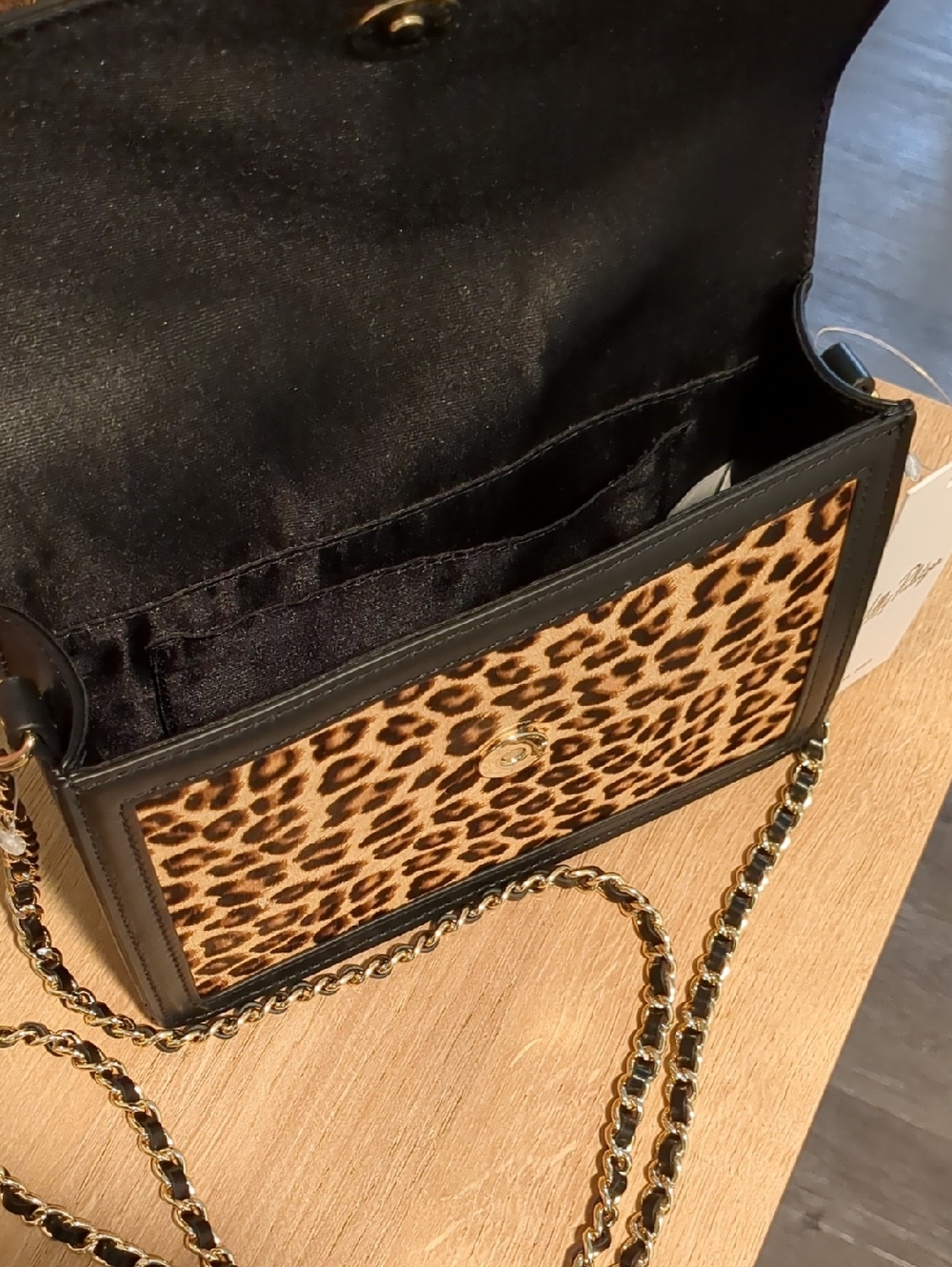Lilly Pulitzer Leopard Haircalf Crossbody in Black & Brown - Picture 5 of 6